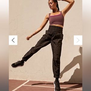 Free people movement black high waisted active pants. Size medium !!